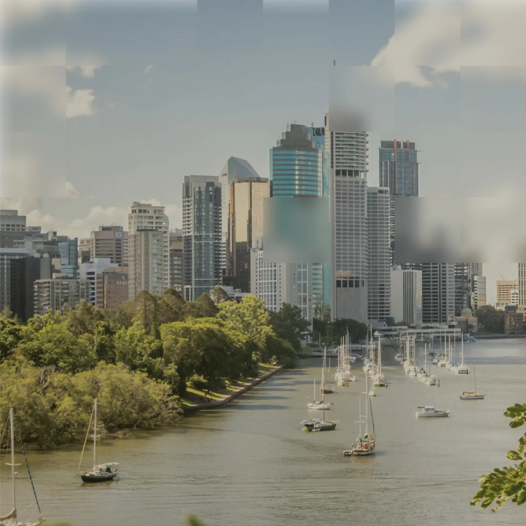 A View of Brisbane and the River.
