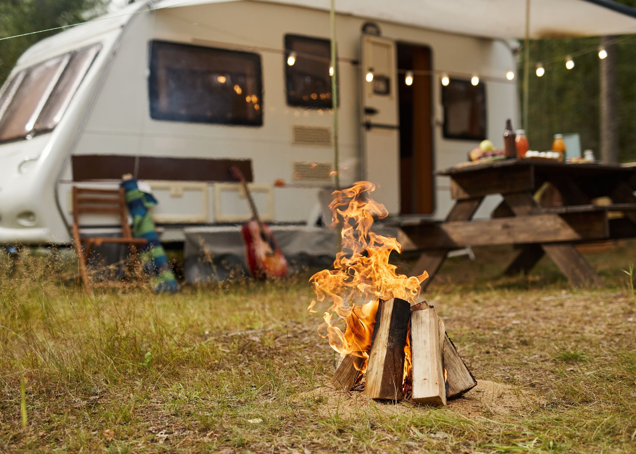 RV at a campground