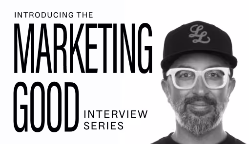 Marketing Good Interview Series with a photo of Rahul Raj - The Contender