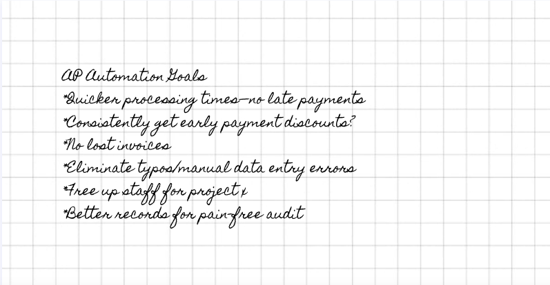 Accounts payable automation software goals