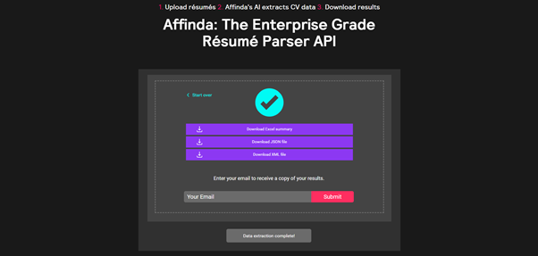 step 3 resume data extraction