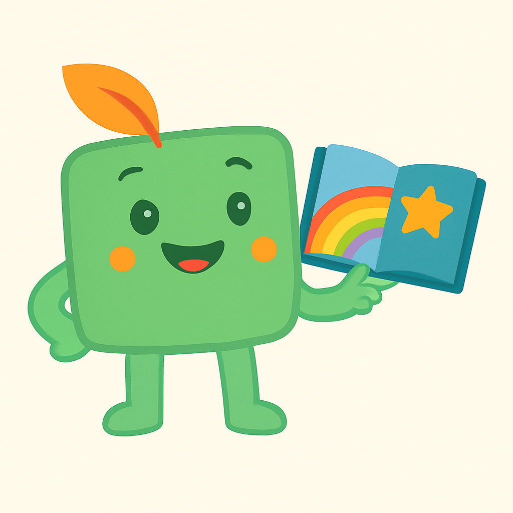 sprout holding a book
