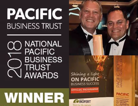 Pacific Biofert Wins National Pacific Business Award