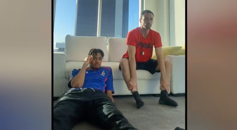 Absolute Scenes:  Watch Rayan Rupert & Bastein Cadot's Reaction to France's Third Goal in World Cup Final