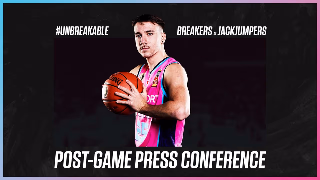 Shamir and Besson press conference vs Tasmania JackJumpers
