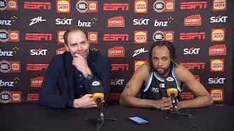 Petteri Koponen and Parker Jackson-Cartwright press conference vs Illawarra Hawks - Round 4 NBL26