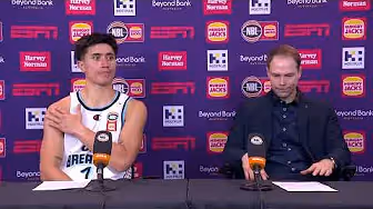 Petteri Koponen and Reuben Te Rangi press conference vs Sydney Kings - Round 3 NBL26