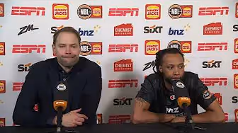 Petteri Koponen and Parker Jackson-Cartwright press conference vs Perth Wildcats - Round 3 NBL26