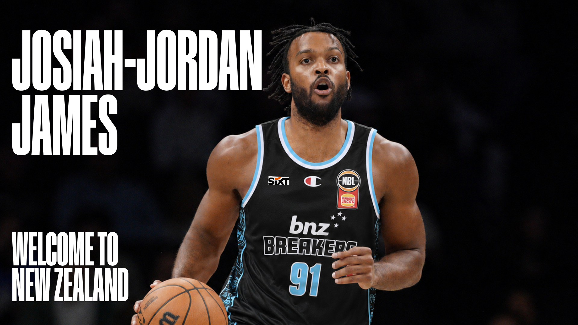 BNZ Breakers Sign Import Forward Josiah-Jordan James for NBL27
