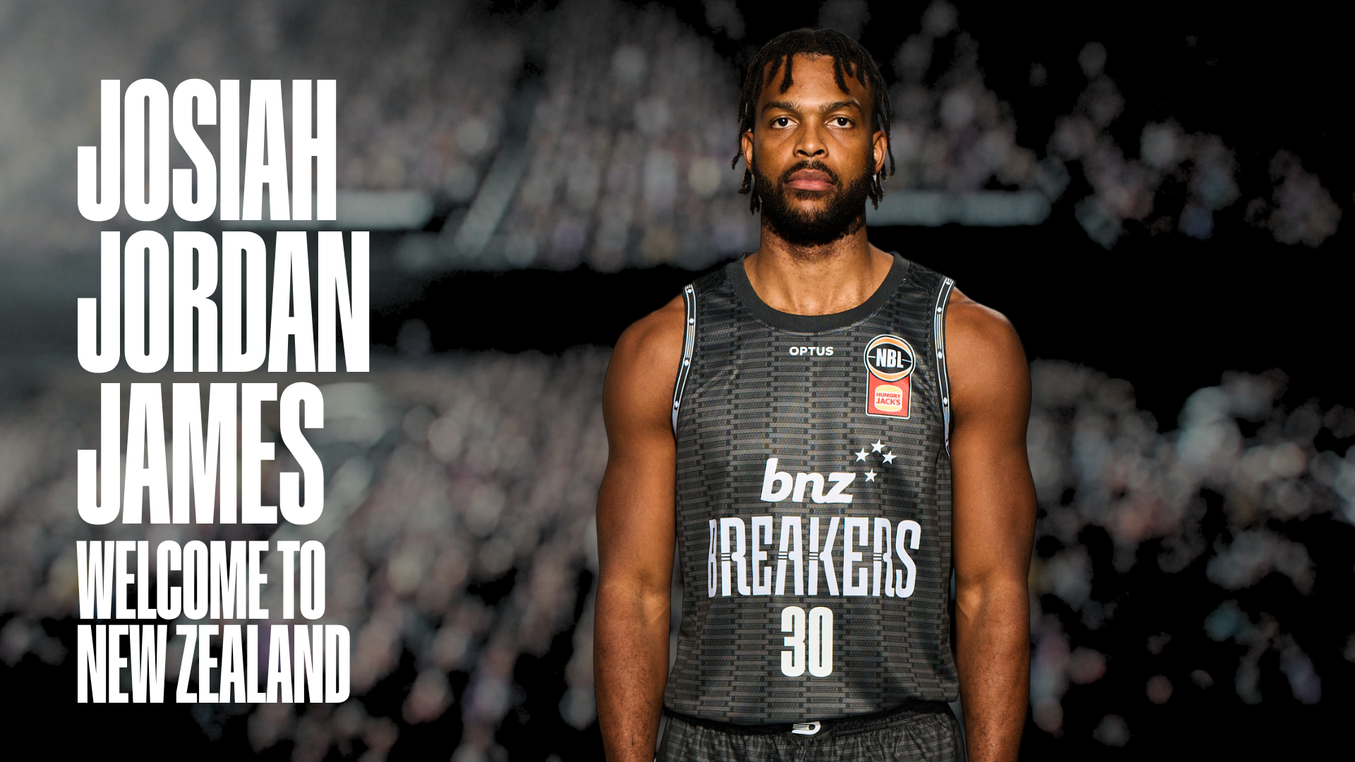 BNZ Breakers Sign Import Forward Josiah-Jordan James for NBL27