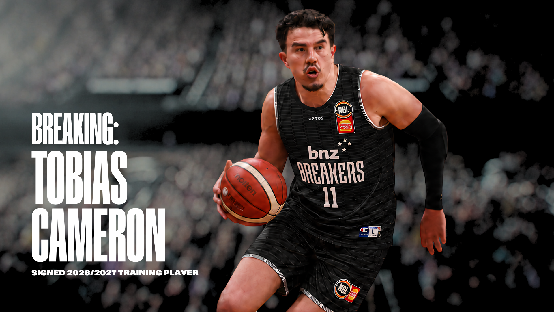 BNZ Breakers Add Defensive Specialist Tobias Cameron as Training Player