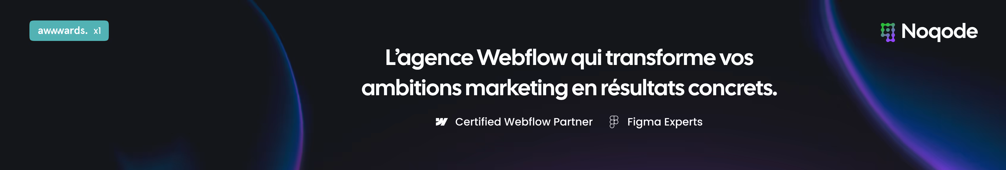 Agence Webflow Noqode - Experts en design, développement et SEO