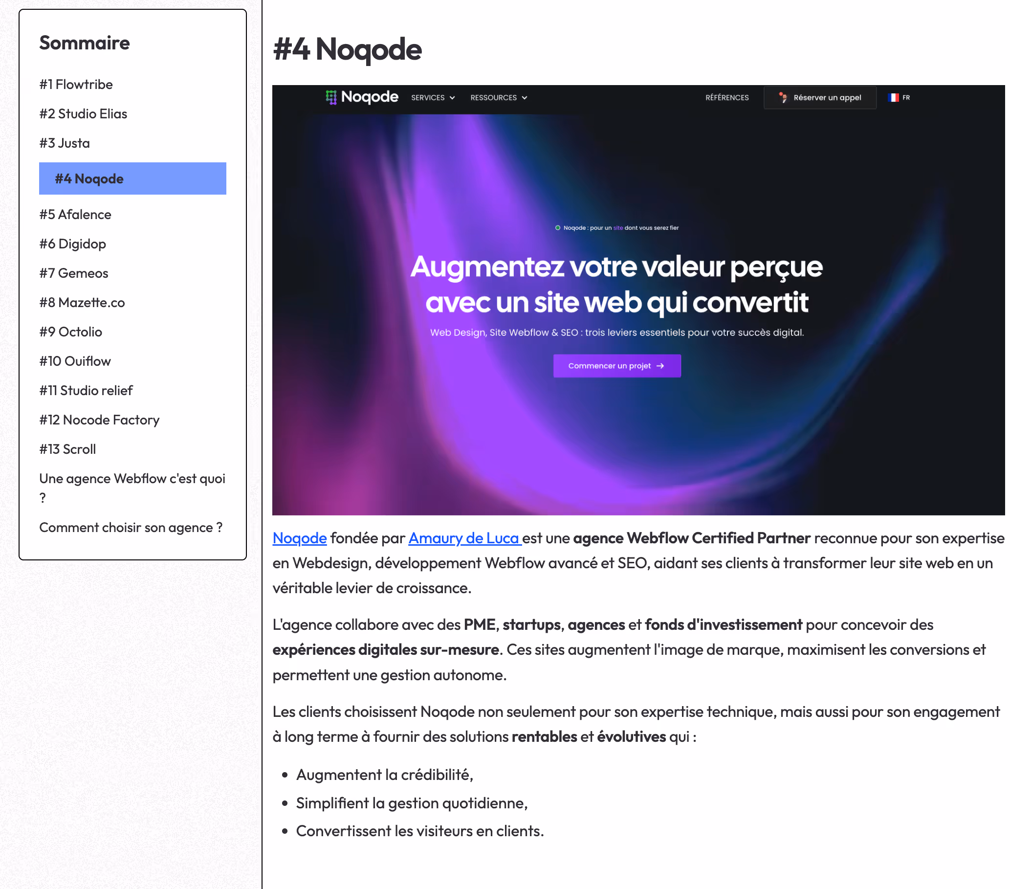 Publication de cas client optimisé pour le netlinking