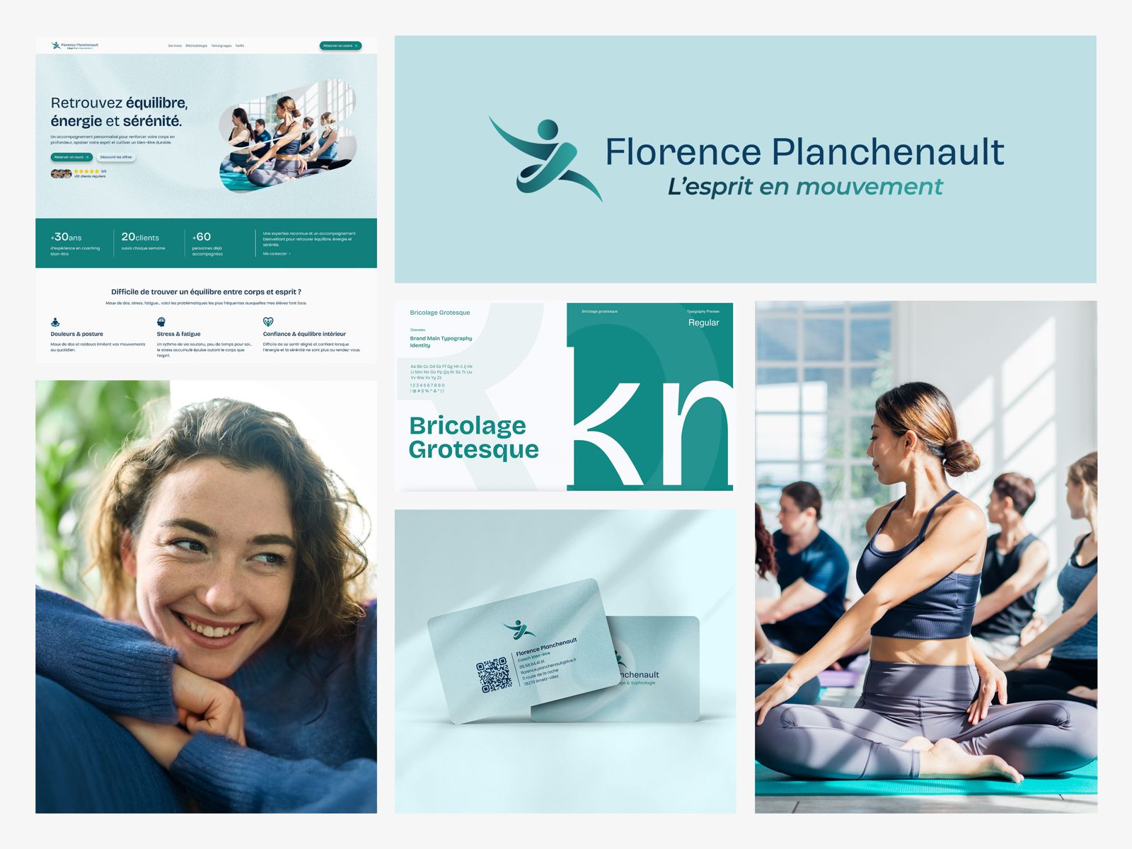 Florence Planchenault visual identity - Logo and brand guidelines