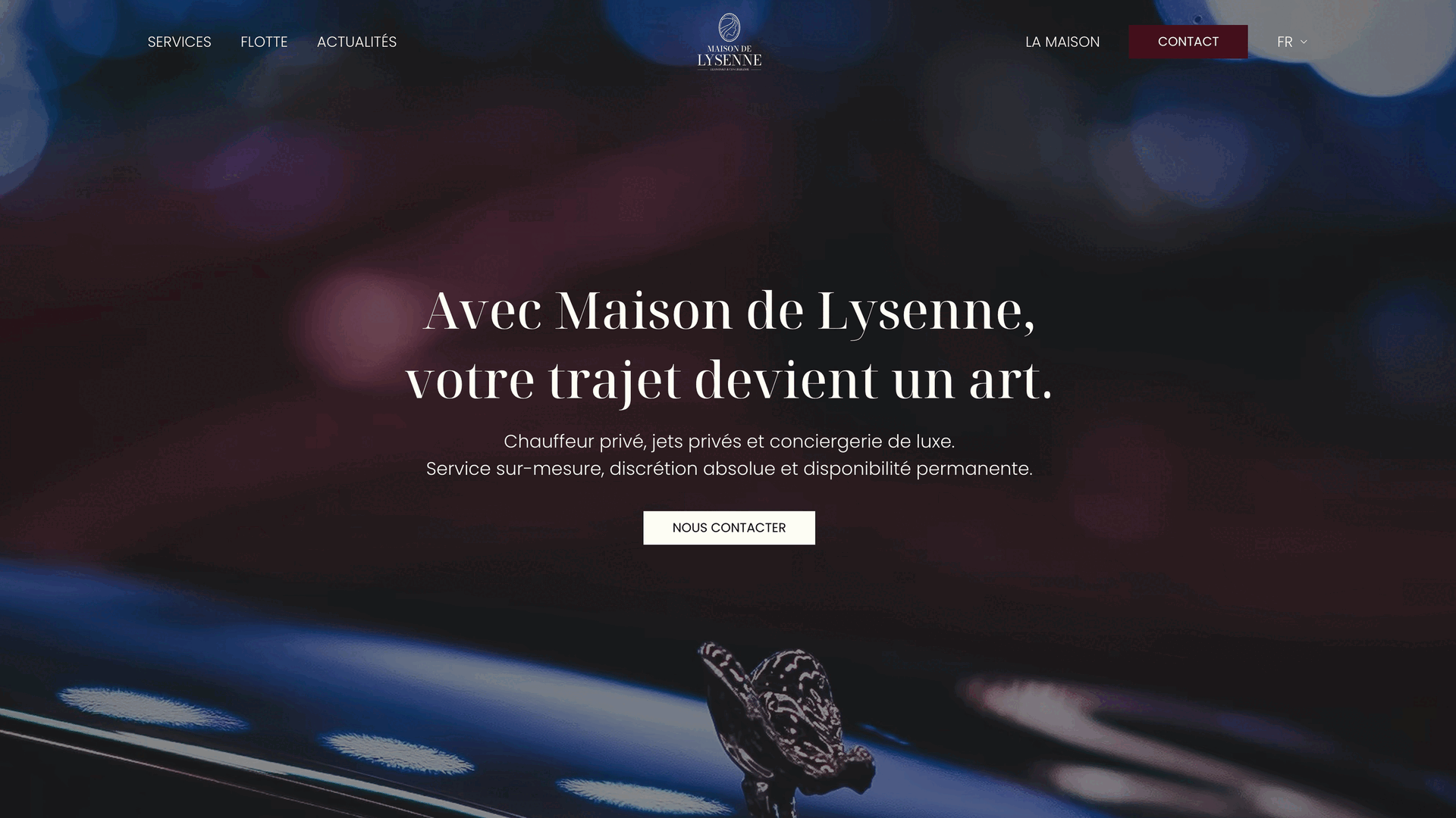 Site Maison de Lysenne - Chauffeur privé luxe Paris