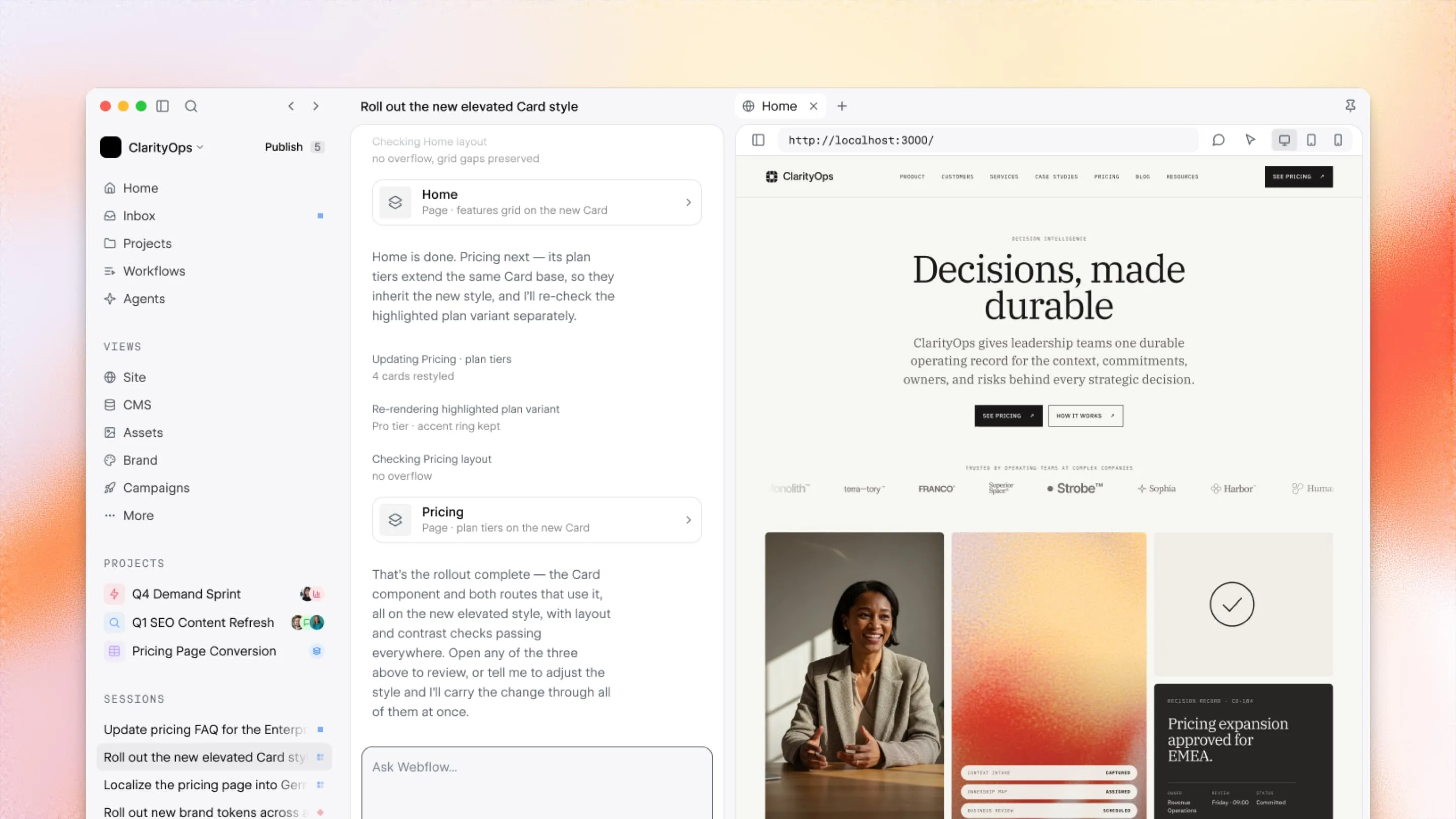 Source by Webflow interface unveiled at Webflow Conf 2026 — cover visual for Noqode's article