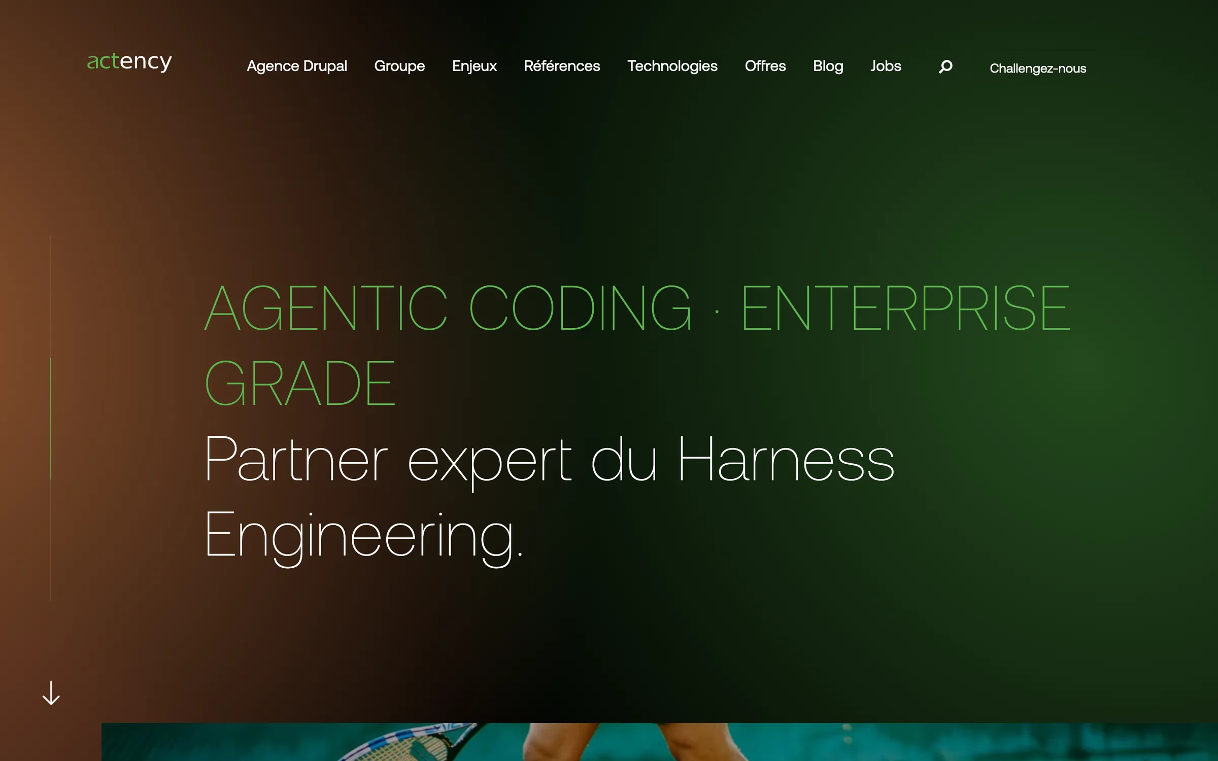 Actency homepage, Drupal agency in Strasbourg and Paris