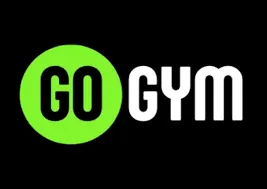 GO GYM logo with green circle and white text on black background