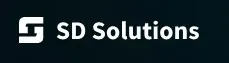 SD Solutions logo with white text on dark background