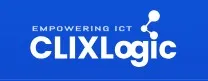 CLIXLogic logo with "Empowering ICT" tagline on blue background