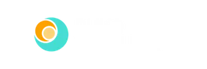 Buko Ventures Logo Orange and teal circular logo design with overlapping elements