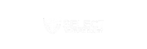 Select Ventures Equity logo with light-colored abstract shapes or watermark on white background