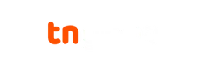tnglobal logo - Orange lowercase letters "tn" on white background