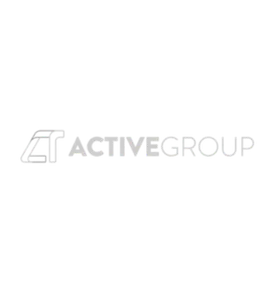 Active Group logo with stylized AT letters and gray text on white background