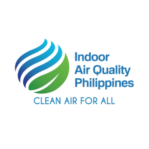 Indoor Air Quality Philippines logo with blue and green swoosh and clean air tagline