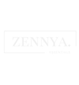 Zennya logo with light gray text on white background