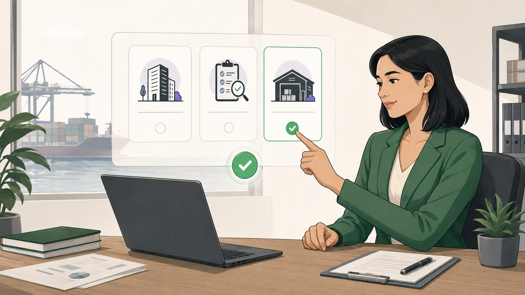 Finance manager initiating a payment to a verified supplier