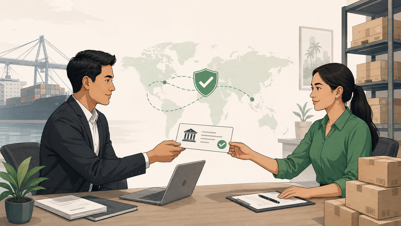 Philippine supplier securely sharing local bank details