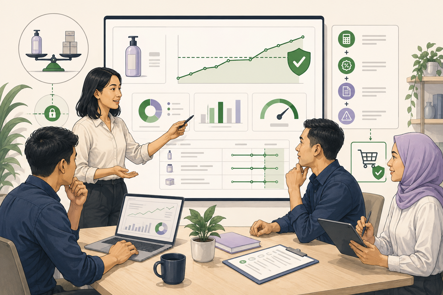 Editorial illustration explaining Price floor in a B2B transaction
