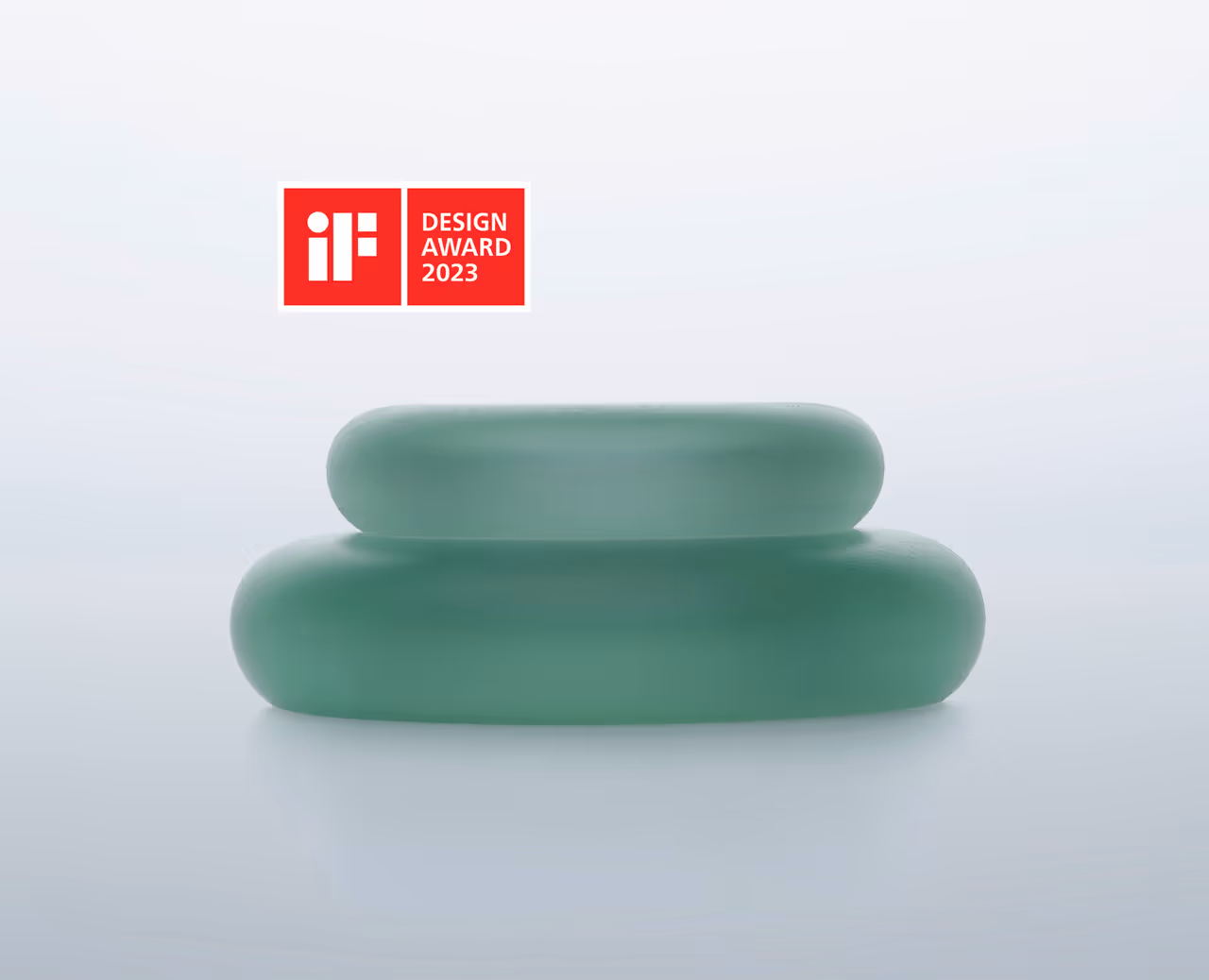 Gezeiten flat round designer cosmetic jar