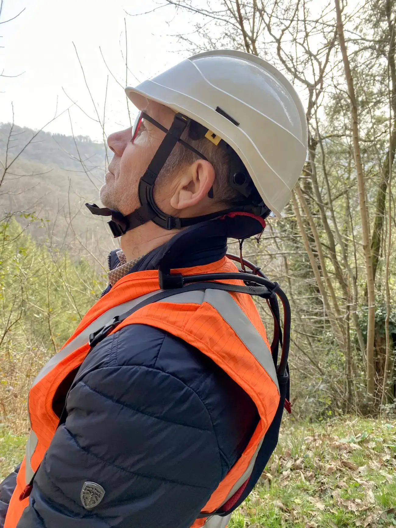 Moon-Exosquelette sur chef de chantier