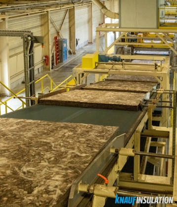 exosquelette Knauf Insulation - opération de recyclage de laine