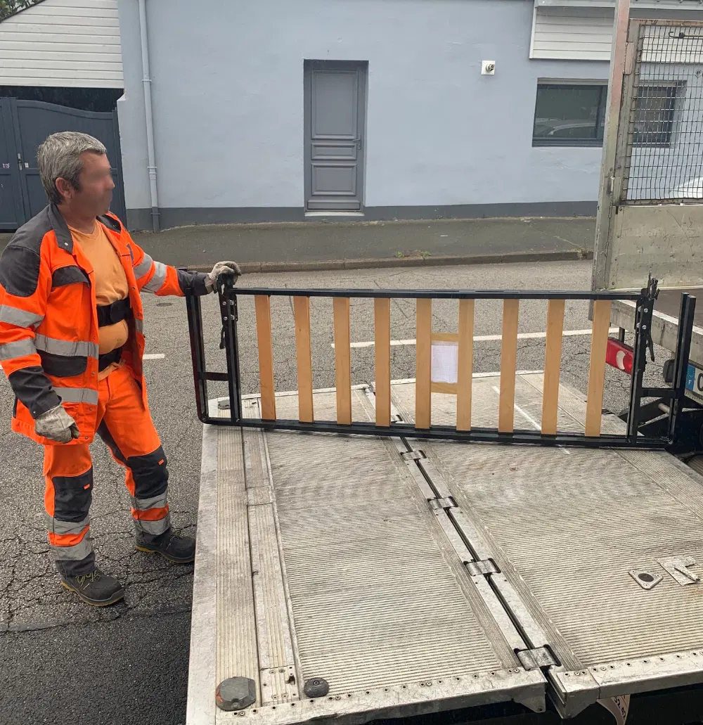 Exosquelette pour ripeur