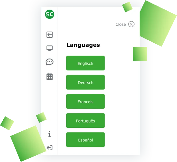 Verschiedene Sprachen