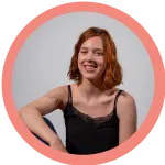 Image of a woman in a circle