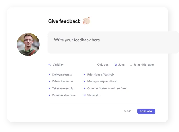 Structured 1-on-1 Meetings Software screenshot showing the integrations with goals and okrs