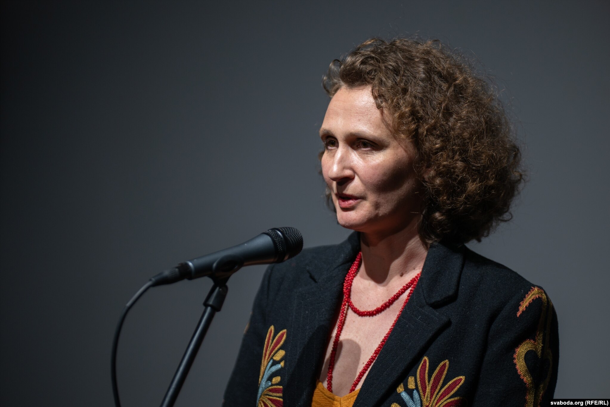 Куратарка выставы Вольга Кліп