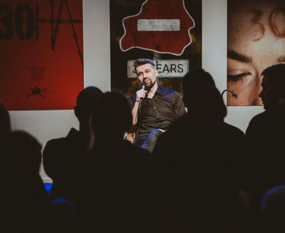 Прэзентацыя кнігі «‎Гвалт» Аляксандра Чарнухі ў Музеі вольнай Беларусі