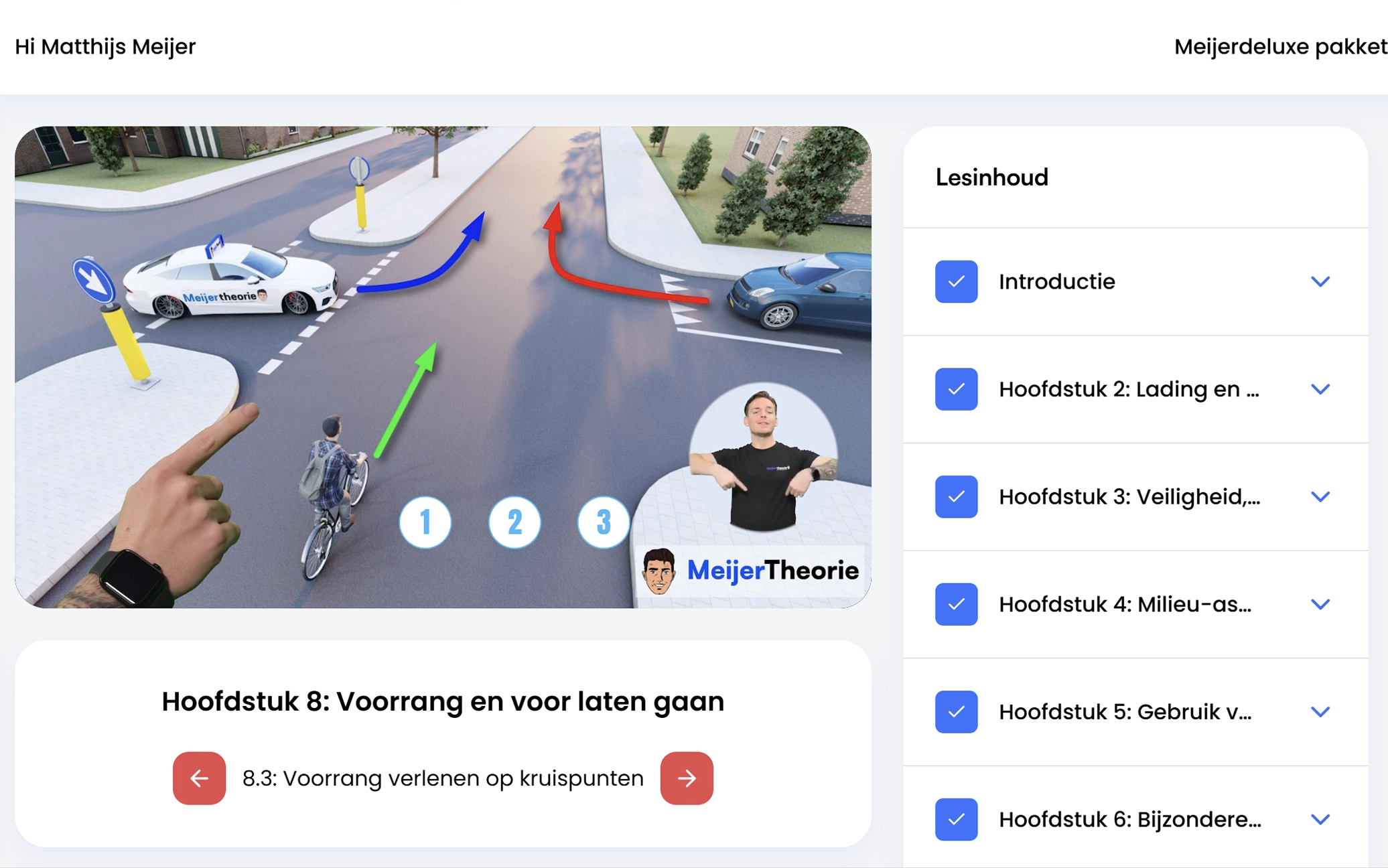 Voorbeeld theorie examen auto dashboard