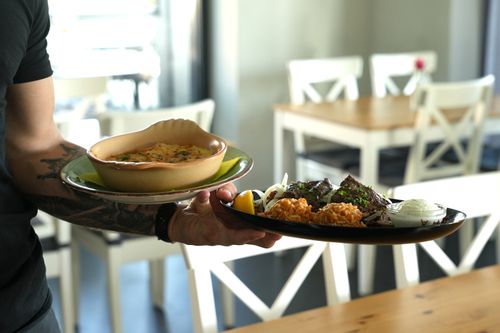 image of a decorated event setting (for a chinese restaurant)