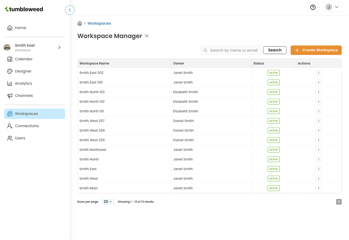 workspaces screenshot