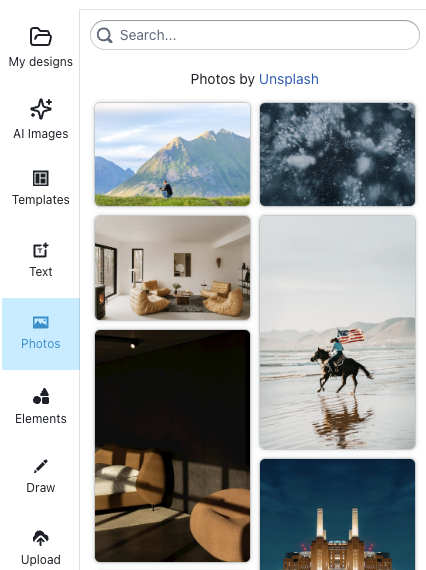 designer photo library