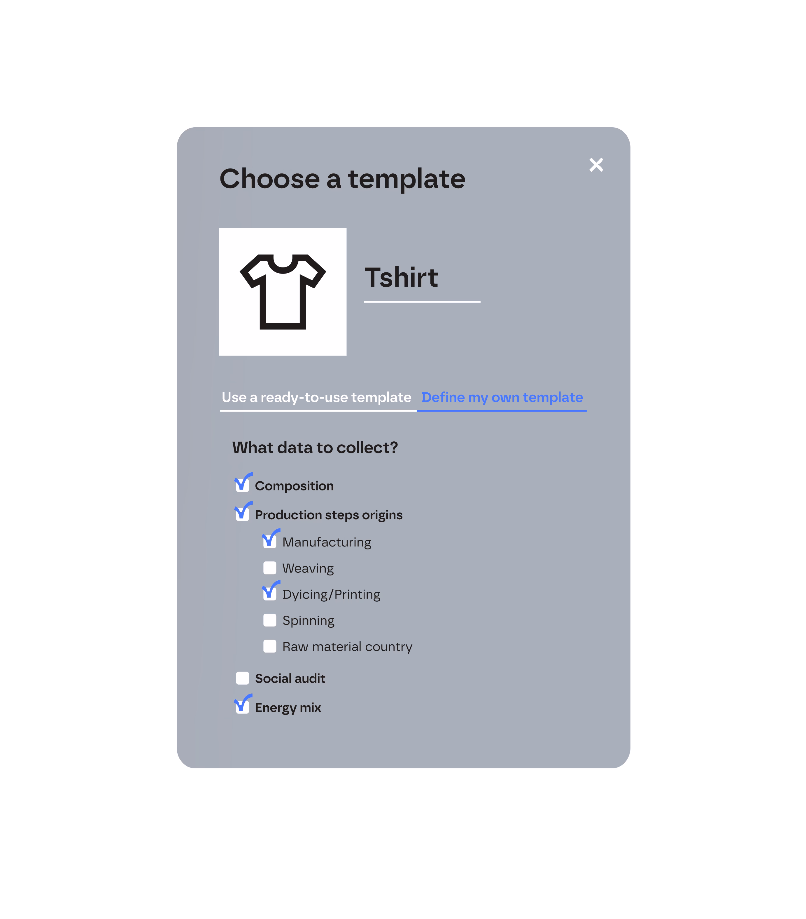 Ready-to use or configurable templates