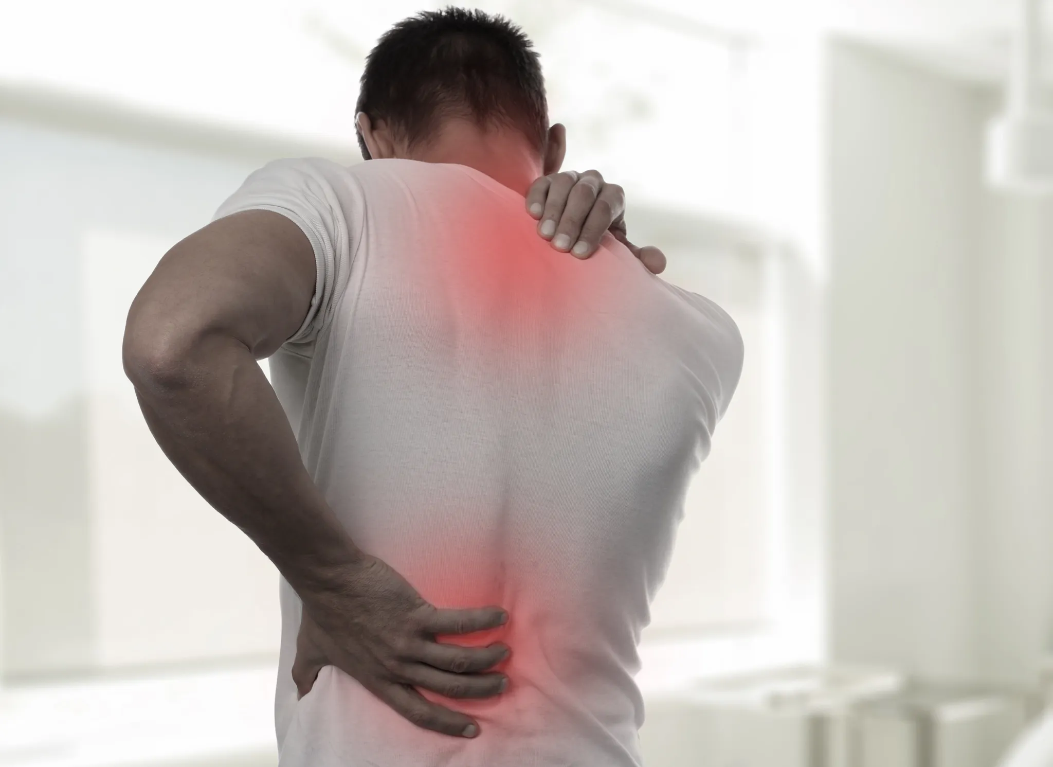 Man with back pain