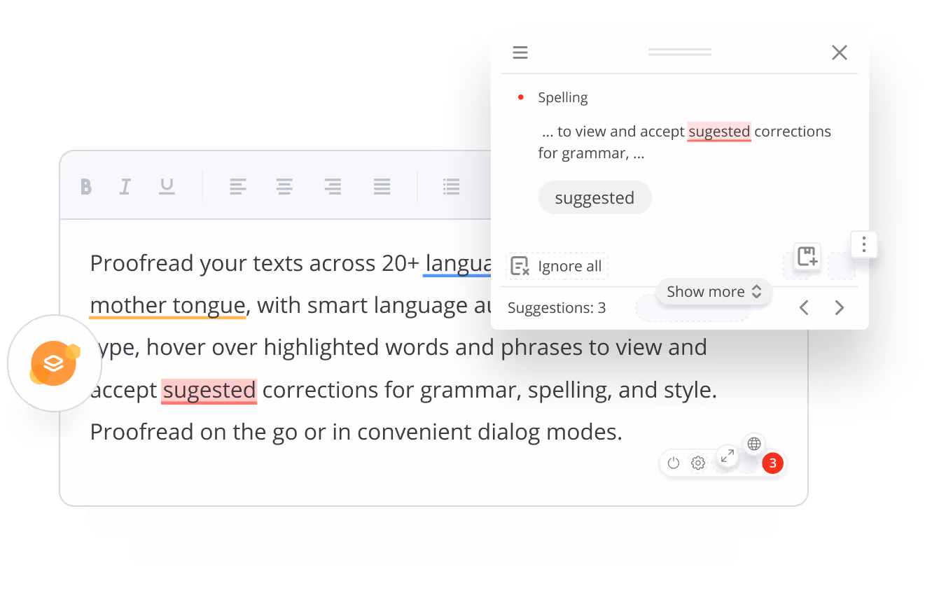 WProofreader SDK for CKEditor, Froala Editor, TinyMCE, Quill, etc. — grammar and spell check integration