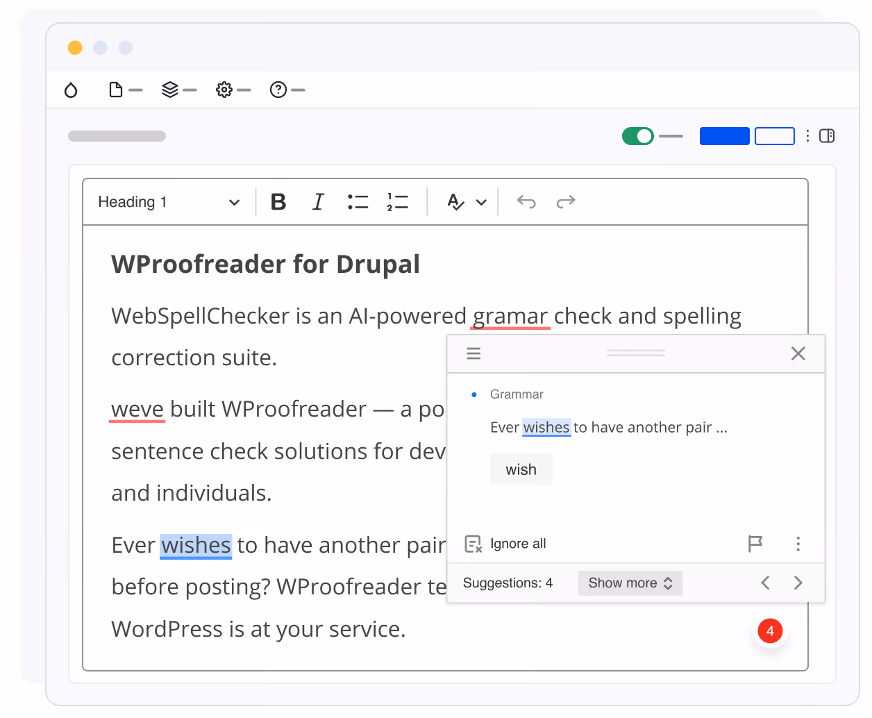 WProofreader for Drupal free version
